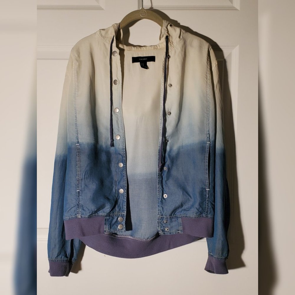 Ombré chambray jacket